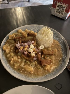 Carapulcra  at Los Andenes Vegan - Puerta de Toledo in Madrid