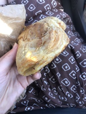 Pain d’ours au chocolat (I don’t know the difference from a regular pain au chocolat) 🤭  at Boulangerie Jacquin in Nancy