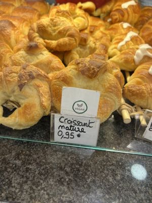 Vegan croissant  #Veganuary at Boulangerie Jacquin in Nancy