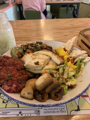 Hot bowl with Thai rice and marinated tofu  at Mr Kale - Maspolomas  in Gran Canaria