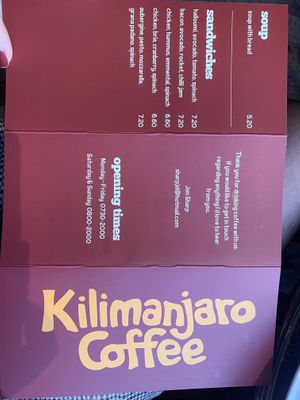   at Kilimanjaro Coffee in Edinburgh