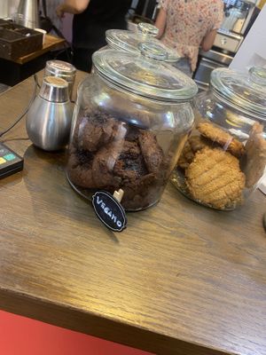Vegan cookies  at Bertani Café in Malaga