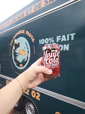 Local, BIO and artisanal sodas  at Salamandre Truck in Grenoble