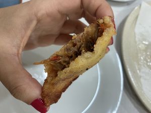 La empanada de “carne” mechada   at Café Montalegre in Braga