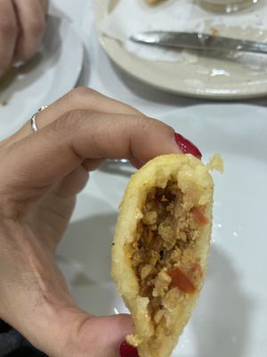 La empanada de tofu   at Café Montalegre in Braga