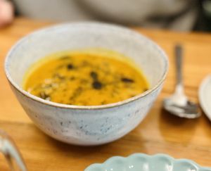Pumpkin-Mango Soup  at Das Jaartn in Berlin