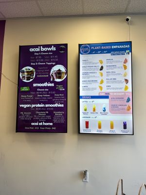 These are the menus. I didn’t have the bowls but they looked good.  at Fons in New York City