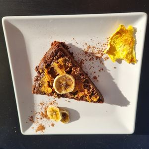 Banana brownie at VEGandVEG Gastroartesanía in Fuenteheridos