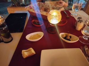 Appetizers at Les Arcades in Tozeur