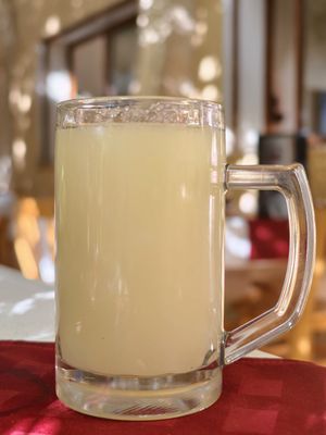 Yummy, zingy homemade lemonade at Les Arcades in Tozeur