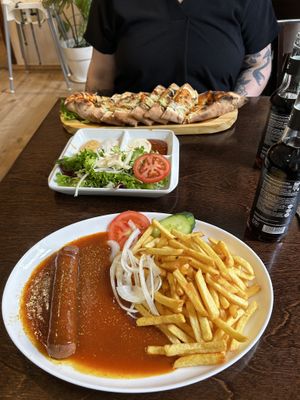 Vöner pide and vurry wurst  at Il Vegano in Aachen