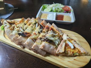 Pide vegetables at Il Vegano in Aachen