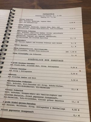 Breakfast menu  #Veganuary at Velo Heilbronn in Heilbronn