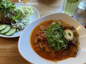 Ungarisches Paprika-Soya-Gulasch  at Velo Heilbronn in Heilbronn