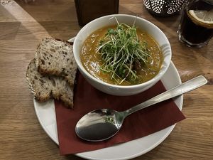 Gemüsecremesuppe  at Velo Heilbronn in Heilbronn