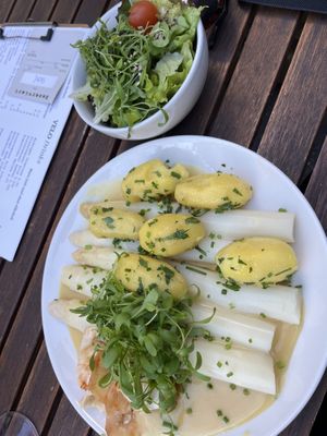 Spargel mit ‚sellerie-Schinken  at Velo Heilbronn in Heilbronn