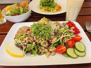 An incredible Salad.  at Velo Heilbronn in Heilbronn