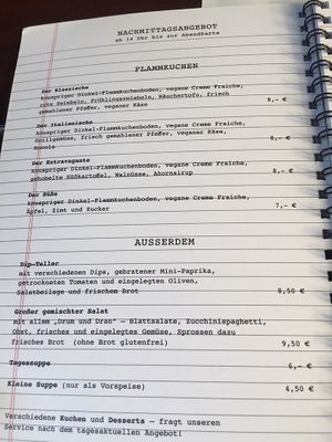 Tarte flambee and cakes im the afternoon  at Velo Heilbronn in Heilbronn