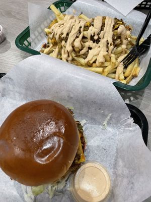   at Smashed Burger in Burbank