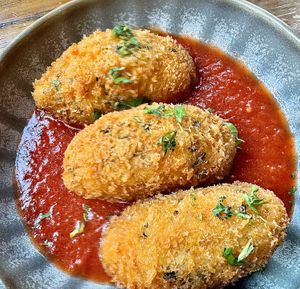 Vegan Roast Pumpkin Arancini  at Andiamo in Chippendale