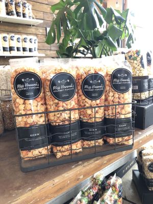 Store display oozes cuteness  at Miss Hannah's Gourmet Popcorn in Newberg