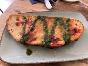 Walnut beetroot toast  at Tulpe & Toast in Cologne