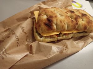 New croque le jardiniere at D'un Pain à l'Autre in Louvain-la-neuve