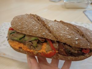 Vegan week sandwich at D'un Pain à l'Autre in Louvain-la-neuve
