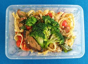 Vegan Tomato Aglio E Olio Pasta at Projuice in Manila