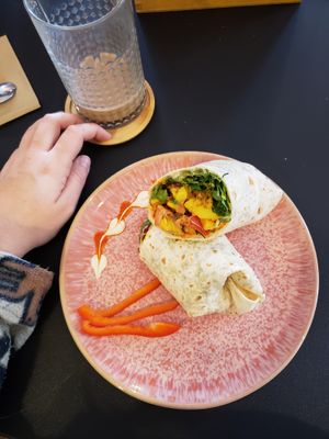 Der Frühstücksburrito at Pure Food in Nuremberg