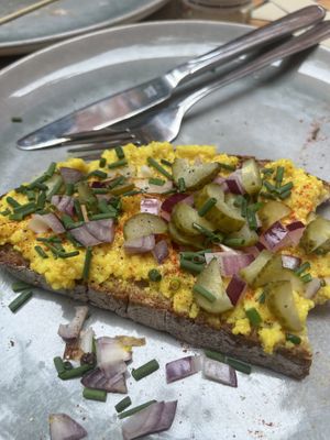 Veganer „Eiersalat“   at Pure Food in Nuremberg