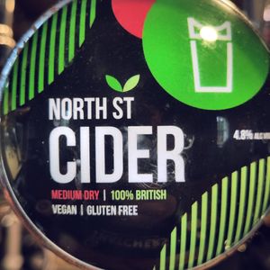 Vegan cider at King Alfred Inn in Bridgwater