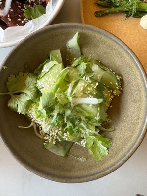 Cucumber palate cleanser  at Beyla in Copenhagen