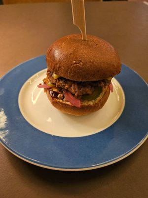 Bourbon cheese slider at Beyla in Copenhagen