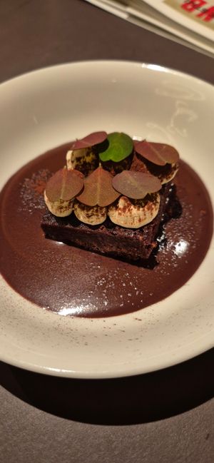 chocolate dream brownie at Beyla in Copenhagen
