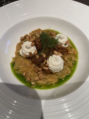 Orzo dish (last course)  at Beyla in Copenhagen