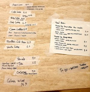 menu at Always Au8ust - Yeonnam in Seoul