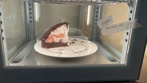 Vegan strawberry cake  at Always Au8ust - Yeonnam in Seoul