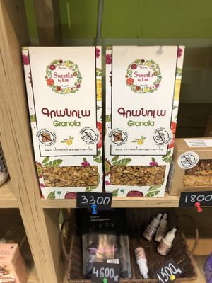 Vegan granola  at Eco Jan in Yerevan