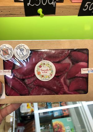 Mini beat root pasties   at Eco Jan in Yerevan