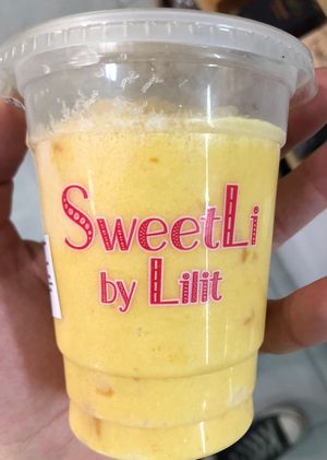 Mango ice cream  at Eco Jan in Yerevan