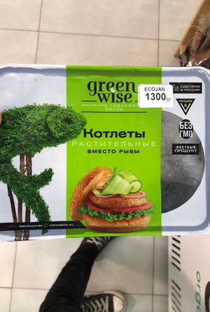 Fishless burgers  at Eco Jan in Yerevan