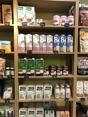 Vegan milk  at Eco Jan in Yerevan