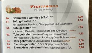 Menu (2/2).  at Asia Sushi Bar in Rathenow