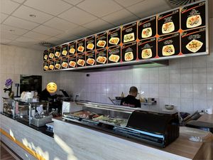 Food counter.  at Asia Sushi Bar in Rathenow