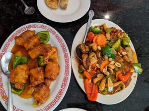 Kung Pao Chik'n at Quan Yin in Houston