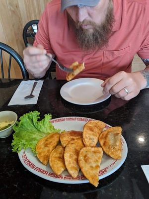 Pot stickers at Quan Yin in Houston