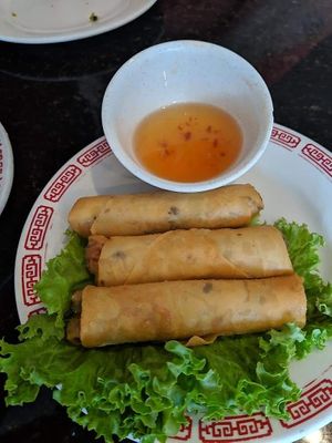 Egg rolls at Quan Yin in Houston