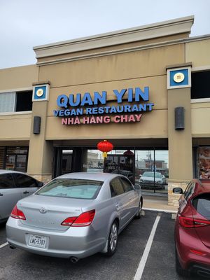 Outside at Quan Yin in Houston