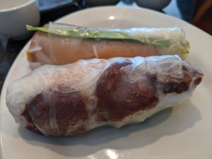 Spring roll at Quan Yin in Houston